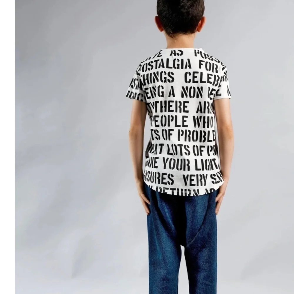 Black and White Graphic T-Shirt by Wolf and Rita